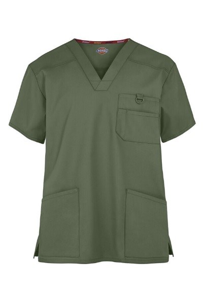 Men's Olive Green Scrub Top 81906-CPCC