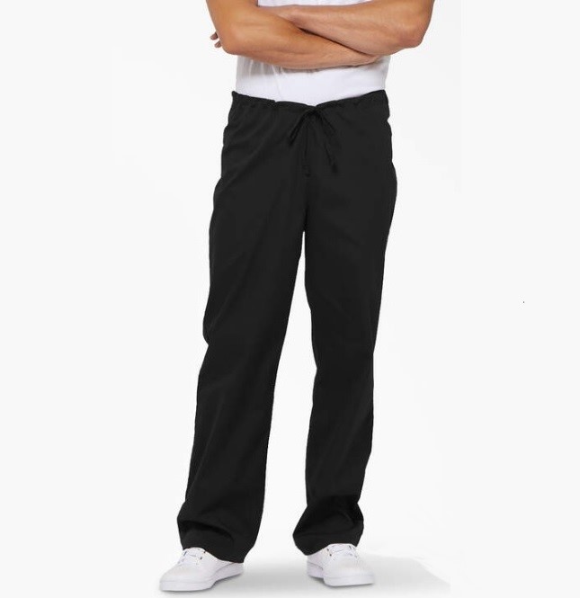 Unisex Black Scrub Bottoms 83006-CPCC