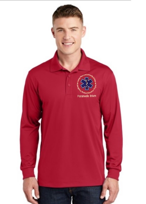 Sport-Tek Long Sleeve Paramedic Polo ST657R-CPCC