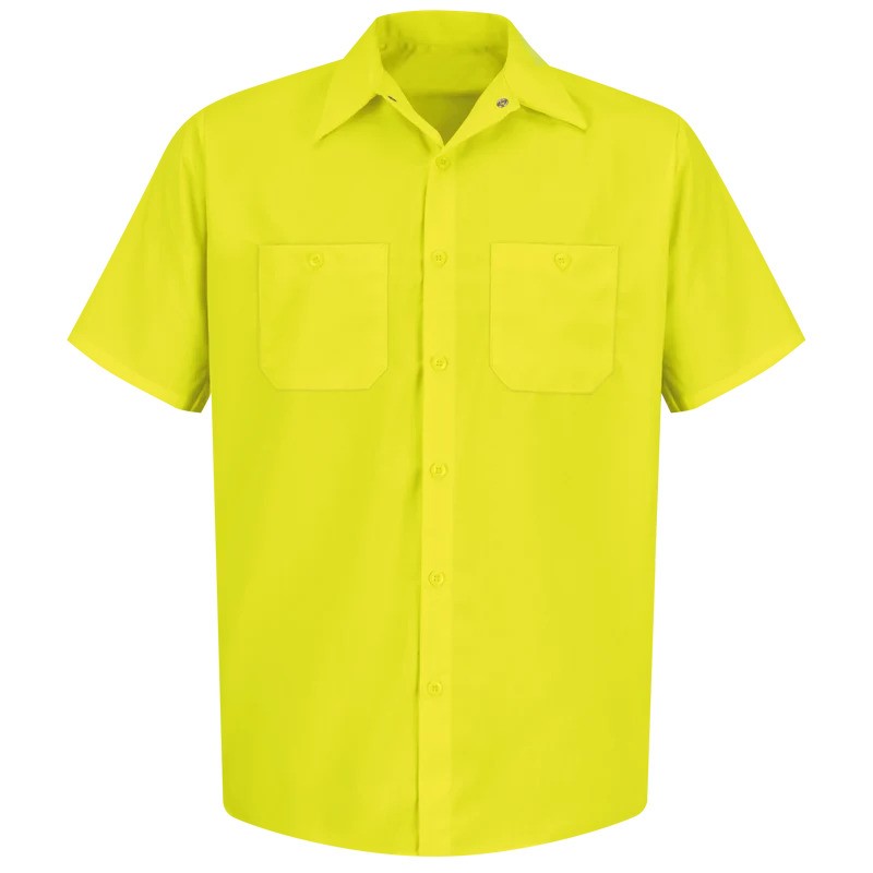 Red Kap Short Sleeve Enhanced Visibility Work Shirt SS24YE