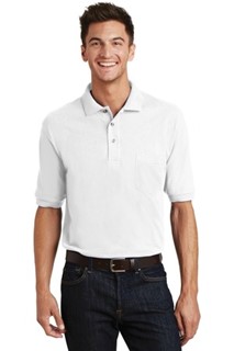 Port Authority&reg; Heavyweight Cotton Pique Polo with Pocket