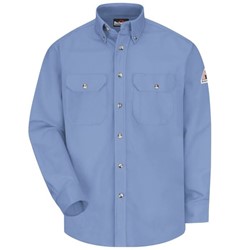 Bulwark Men's 7 oz. Light Blue Dress Uniform Shirt