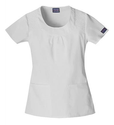 Cherokee Women's WorkWear Round Neck Scrub Top