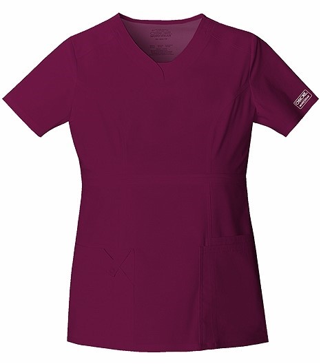 Cherokee Women's WorkWear Core Stretch Empire Waist Scrub Top