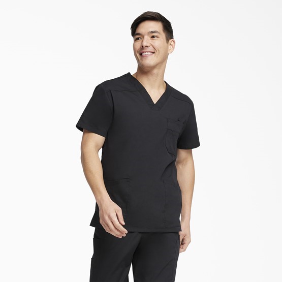 Dickies Men's EDS Signature V-Neck Scrub Top