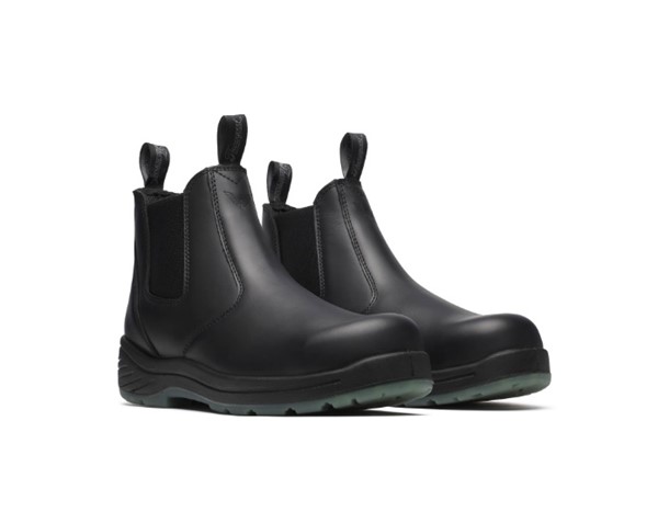 6" Black Quick Release Station Boot Safety Toe with Translucent Bottom