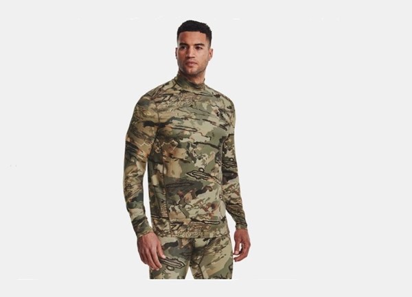 ColdGear Infrared Camo Mock Mens Long Sleeve